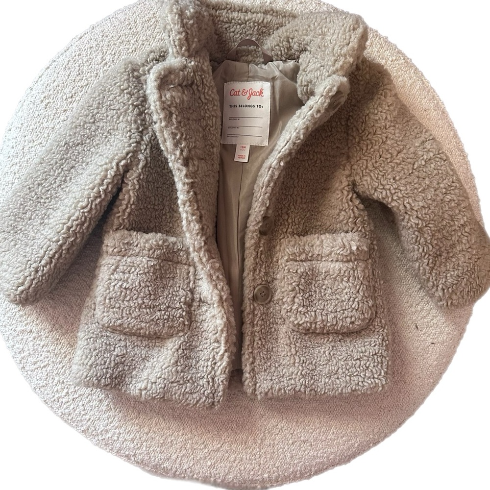 Cat & Jack Fleece Baby Pea Coat